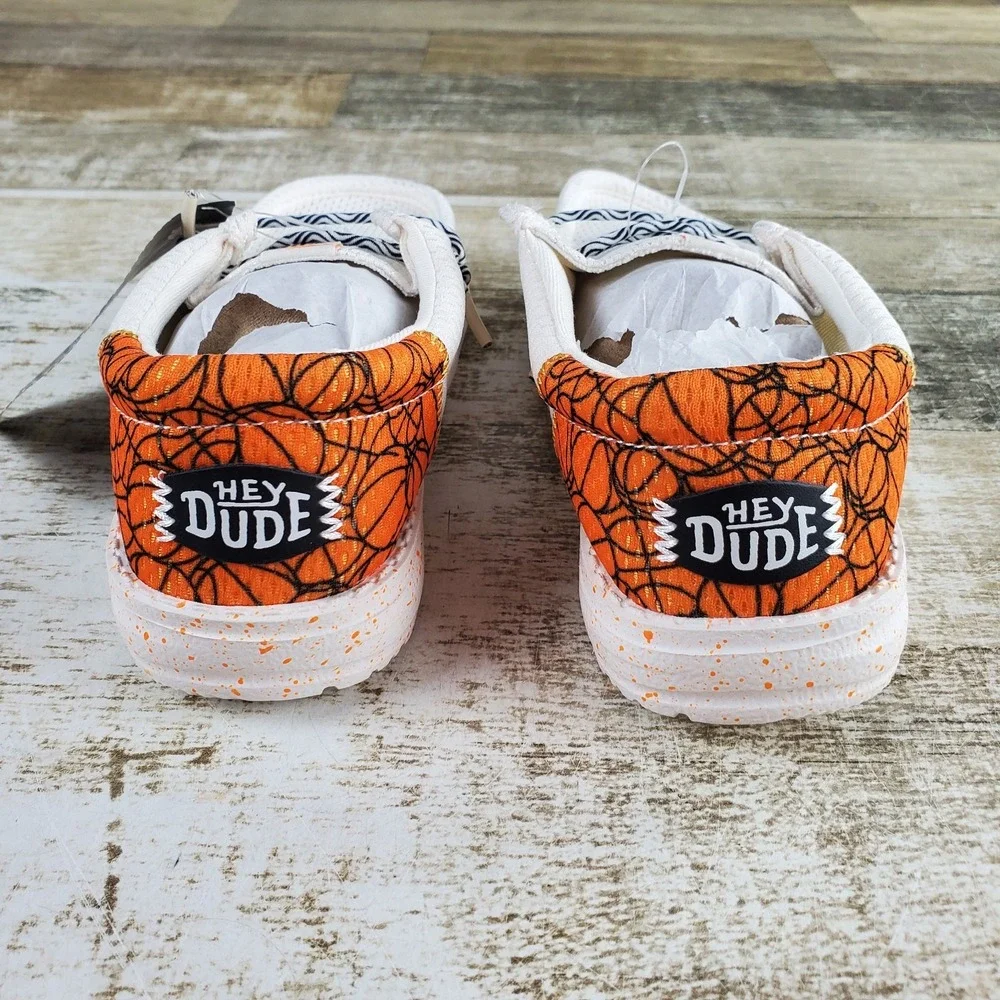 Hey Dude Wally Funk Sport Kids Loafer Shoes Sz 13 C13 White Comfort Round Toe